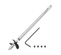 sourcing map Drive Shaft W Propeller and Coupling Joint for RC Boat Coupler Assemble Kit, L200mm Shaft, L25mm Sleeve, D36mm Three Propeller, Fit for 4 mm Motor Shaft