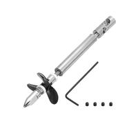sourcing map Drive Shaft W Propeller and Universal Joint for RC Boat Coupler Assemble Kit, L100mm Shaft, L25mm Sleeve, D36mm Three Propeller, Fit for 2 mm Motor Shaft