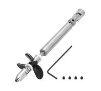 sourcing map Drive Shaft W Propeller and Universal Joint for RC Boat Coupler Assemble Kit, L100mm Shaft, L25mm Sleeve, D36mm Three Propeller, Fit for 3.17 mm Motor Shaft