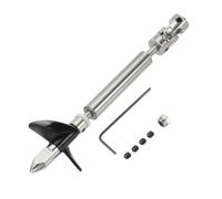 sourcing map Drive Shaft W Propeller Universal Joint, L100mm Shaft L50mm Sleeve D36mm Stainless Steel Propeller 2-Bladed Paddle Fit for 5mm Motor Shaft RC Boat Coupler Assemble Kit