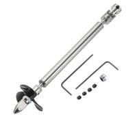 sourcing map Drive Shaft W Propeller Universal Joint, L150mm Shaft L100mm Sleeve D36mm Stainless Steel Propeller 3-Bladed Paddle Fit for 6mm Motor Shaft RC Boat Coupler Assemble Kit