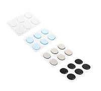 sourcing map Drum Dampeners Gel Pads Silicone Drum Silencers Drum Dampeners Moon Gels Multicolored 31x25x2.8mm for Drums Cymbals Tone Control Pack of 24