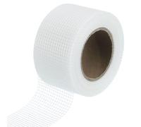 sourcing map Drywall Joint Tape, 2" x 66Ft Self-Adhesive Fiberglass Cement Board Mesh Tape, Crack Patch Fabric for Wall Sheetrock Ceiling Crack Repairing Strengthening, White