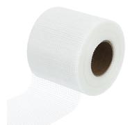 sourcing map Drywall Joint Tape, 4" x 148Ft Self-Adhesive Fiberglass Cement Board Mesh Tape, Crack Patch Fabric for Wall Sheetrock Ceiling Crack Repairing Strengthening, White