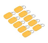 sourcing map Dual Frequency RFID Key Fobs Read Only 13.56MHz 125KHz Proximity IC/ID Card Token Tag for Entry Access Control System, Yellow 12 Pack