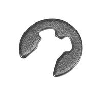 sourcing map E-Clip Circlip - 6mm External Retaining Shaft Snap Ring Carbon Steel Black 100pcs