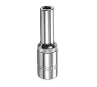 sourcing map E-Torx Socket 1/2" Drive E10 Star Female Socket 3.1" Length External Torx Deep Sleeve Chrome Plating 6 Point Spline Sleeve for Auto Repairs Home Maintenance