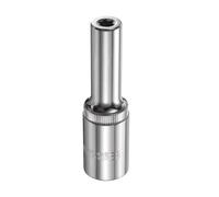 sourcing map E-Torx Socket 1/2" Drive E8 Star Female Socket 3.1" Length External Torx Deep Sleeve Chrome Plating 6 Point Spline Sleeve for Auto Repairs Home Maintenance