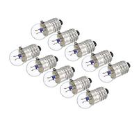 sourcing map E10 Screw Base Miniature Bulbs DC 2.5V Warm Yellow Light Mini Lamps with Storage Box, Pack of 20