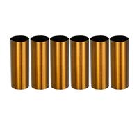 sourcing map E12 Candle Socket Covers, 2.4 Inch Tall Metal Chandelier Sleeves Candelabra Base Sockets Fit to Most Chandeliers, Gold Bronze 6 Pcs