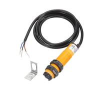 sourcing map E3F-DS100C2 Photoelectric Sensor, 300mA DC6-36 V M18 Diffuse Reflection Photoelectric Switch Sensor 3 Lines Detection Distance 1M NPN NC with Mounting Bracket for Industrial