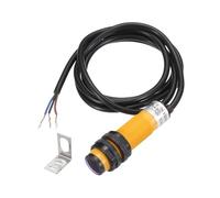 sourcing map E3F-DS10C4 Photoelectric Sensor, 300mA DC6-36 V M18 Diffuse Reflection Photoelectric Switch Sensor 3 Lines Detection Distance 10CM NPN NO with Mounting Bracket for Industrial