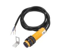 sourcing map E3F-DS10P2 Photoelectric Sensor, 300mA DC6-36 V M18 Diffuse Reflection Photoelectric Switch Sensor 3 Lines Detection Distance 10CM PNP NC with Mounting Bracket for Industrial