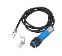 sourcing map E3F-DS200C2 Photoelectric Sensor, 300mA DC6-36 V M18 Diffuse Reflection Photoelectric Switch Sensor 3 Lines Detection Distance 200CM NPN NC with Mounting Bracket for Industrial