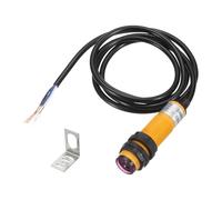 sourcing map E3F-DS30N12 Photoelectric Sensor, 300mA DC6-36 V M18 Diffuse Reflection Photoelectric Switch Sensor 4 Lines Detection Distance 7-30CM NPN NC+NO with Mounting Bracket for Industrial