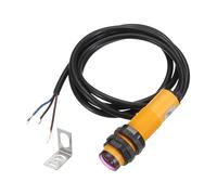 sourcing map E3F-DS30P1 Photoelectric Sensor, 300mA DC6-36 V M18 Diffuse Reflection Photoelectric Switch Sensor 3 Lines Detection Distance 7-30CM PNP NO with Mounting Bracket for Industrial