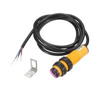sourcing map E3F-DS30P2 Photoelectric Sensor, 300mA DC6-36 V M18 Diffuse Reflection Photoelectric Switch Sensor 3 Lines Detection Distance 7-30CM PNP NC with Mounting Bracket for Industrial