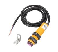 sourcing map E3F-DS50C4 Photoelectric Sensor, 300mA DC6-36 V M18 Diffuse Reflection Photoelectric Switch Sensor 3 Lines Detection Distance 7-50CM NPN NO with Mounting Bracket for Industrial