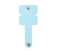 sourcing map Earphone Wrap 12 x 5cm Silicone Cord Organizer Earbuds Holder Clips Headphone Cord Winder Manager Cable Straps, Light Blue