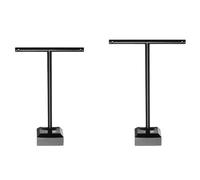 sourcing map Earring Display Stands, 2pcs Earring Holder T Bar Earring Organizer Earring Display Storage Rack for Necklaces Bracelet Photography Prop, Black