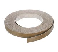sourcing map Edge Banding, 3/4 Inch x 49.21ft Pre-Glued Wood Veneer Edging Iron-on Flexible Edge Banding for Cabinet Repair Furniture Restoration, Brown Walnut