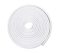 sourcing map Edge Trim U Seal Extrusion White U Channel Edge Protector PVC Plastic W Iron Sheet Fits 1/16''-9/64'' Edge 16.4Ft/5M Length