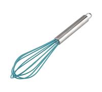 sourcing map Egg Whisk Stainless Steel Whisk Mixer Kitchen Utensil for Blending, Whisking, Beating and Stirring Blue