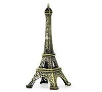 sourcing map Eiffel Tower Statue Decor Mini Metal Eiffel Tower Model Figurine for Souvenirs, Cake Table Decor, Gifts, Party, Home Decoration(10cm/4 inch)