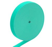 sourcing map Elastic Band, 0.7" x 15 Yard Stretch Knit Elastic Bands Fabric Elastic Band for Sewing, Wigs, Waistband, Pants, Craft DIY (Blue-Green)