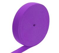 sourcing map Elastic Band, 1" x 15 Yard Stretch Knit Elastic Bands Fabric Elastic Band for Sewing, Wigs, Waistband, Pants, Craft DIY (Purple)