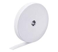 sourcing map Elastic Bands for Sewing 2.5cm 10 Yard White Knit Elastic Spool High Elasticity for Wigs, Waistband, Pants