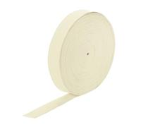 sourcing map Elastic Bands for Sewing 2.5cm 20 Yard Beige Knit Elastic Spool High Elasticity for Wigs, Waistband, Pants
