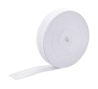 sourcing map Elastic Bands for Sewing 2cm 10 Yard White Knit Elastic Spool High Elasticity for Wigs, Waistband, Pants