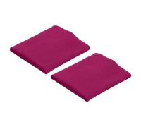 sourcing map Elastic Cuffs Ribbed Trims 10x9cm Cotton Fabric Knit Rib Stretch Tape Cuff Sleeve Waistband for Sewing, Rose Red 1 Pair