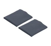 sourcing map Elastic Cuffs Ribbed Trims 7.5x9cm Cotton Fabric Knit Rib Stretch Tape Cuff Sleeve Waistband for Sewing, Dark Gray 1 Pair