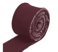 sourcing map Elastic Cuffs Ribbed Trims 80 x 3.5 cm Cotton Fabric Knit Rib Stretch Tape Cuff Sleeve Waistband for DIY Sewing, Red Brown 1 Pair