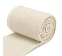 sourcing map Elastic Cuffs Ribbed Trims 80 x 7 cm Cotton Fabric Knit Rib Stretch Tape Cuff Sleeve Waistband for DIY Sewing, Apricot 1 Pair