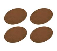 sourcing map Elbow Knee Iron-on Fabric Patches Repair Patches Oval Light Yellowish Brown for Clothing Repair Crafts Repair Kit Backpack Shoes Decoration Pack of 4