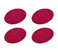 sourcing map Elbow Knee Iron-on Fabric Patches Repair Patches Oval Red for Clothing Repair Crafts Repair Kit Backpack Shoes Decoration Pack of 4