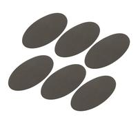 sourcing map Elbow Knee Iron-on Fabric Patches Repair Patches Oval Repair Patch Self-Adhesive Gray for Clothing Repair Crafts Repair Kit Backpack Shoes Decoration Pack of 6