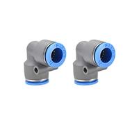 sourcing map Elbow Push to Connect Air Fittings 12mm Tube OD Pneumatic Quick Release Connectors Grey 2Pcs
