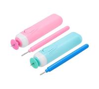 sourcing map Electric Quilling Pen, Plastic Quilling Needle Pen, Paper Crafting Tool Slotted Kit for Beginners Art Craft DIY Paper Flowers Making Handmade Paper Rolling Craft(Pink, Blue)