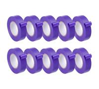 sourcing map Electrical Tape, 3/4" x 66 ft Waterproof Strong Adhesive Rubber Sticker PVC Flame Retardant Insulation Tape, Use at No More Than 600V,Purple,10Pcs