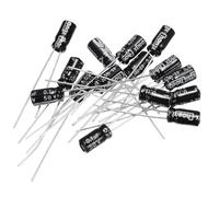 sourcing map Electrolytic Capacitor Aluminum Radial High Frequency 0.1UF 50V 105 Celsius Life 3000H 4 x 7mm High Ripple Current,Low Impedance 15pcs