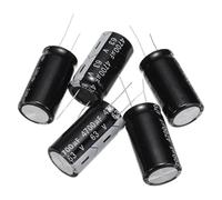 sourcing map Electrolytic Capacitor Aluminum Radial High Frequency 4700UF 63V 105 Celsius Life 3000H 22 x 40mm High Ripple Current,Low Impedance 5pcs