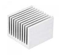 sourcing map Electronic Heat Dissipation Cooler Aluminium Heatsink 40x40x30mm for CPU Silver Tone Pack of 2