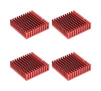 sourcing map Electronic Radiators Heatsink for Stepper Motor,3D Printer 40x40x11mm Red 4pcs
