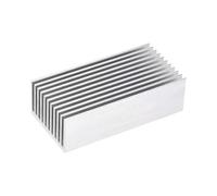 sourcing map Electronics Cooler Heatsink for LED and Power Silver 100 x 50 x 30 mm