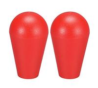 sourcing map Ellipse Oval Joystick Head Rocker Ball Top Handle Arcade Game DIY Parts Replacement Red 2Pcs