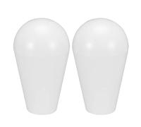 sourcing map Ellipse Oval Joystick Head Rocker Ball Top Handle Arcade Game DIY Parts Replacement White 2Pcs